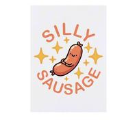 Azeeda 'Silly Sausage' Temporary Tattoo - Water Resistant, Skin-Safe, Non-Toxic Transfer (TO00092103)