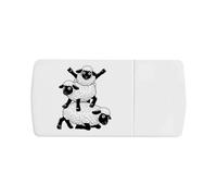 Azeeda 'Silly Sheep Antics' Pill Box with Tablet Splitter (PI00042680)