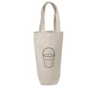 Azeeda 'Simple Bucket' Cotton Wine Bottle Gift/Travel Bag (BL00046963)