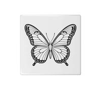 Azeeda 'Simple Butterfly' 108mm Square Ceramic Tile (TD00039083)