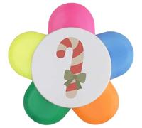 Azeeda 'Simple Candy Cane' Flower Shape Highlighter Pen (HL00048130)
