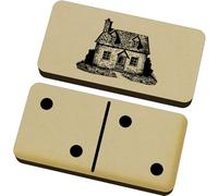 Azeeda 'Simple Cottage House ' Domino Set & Box (DM00054307)