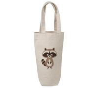 Azeeda 'Simple Cute Raccoon Standing' Cotton Wine Bottle Gift/Travel Bag (BL00050025)