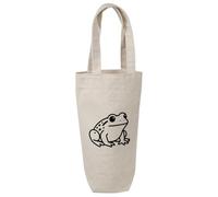 Azeeda 'Simple Frog Outline' Cotton Wine Bottle Gift/Travel Bag (BL00047174)
