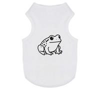 Azeeda 'Simple Frog Outline' Pet Dog/Cat T-Shirt, M (PT00176758)
