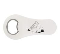 Azeeda 'Simple Mountain with Trees' Bottle Opener Fridge Magnet (BO00105002)