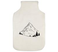 Azeeda 'Simple Mountain with Trees' Hot Water Bottle Cover (HW00049924)