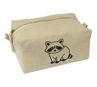 Azeeda 'Simple Raccoon Outline' Canvas Wash Bag/Makeup Case (CS00050042)