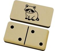 Azeeda 'Simple Raccoon Outline' Domino Set & Box (DM00054692)