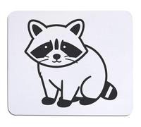 Azeeda 'Simple Raccoon Outline' Mouse Mat/Desk Pad (MO00043628)
