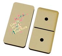 Azeeda 'Simple Things Bring Pleasure ' Domino Set & Box (DM00057540)