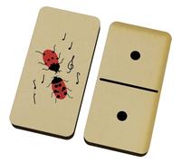 Azeeda 'Singing And Dancing Ladybirds ' Domino Set & Box (DM00057644)