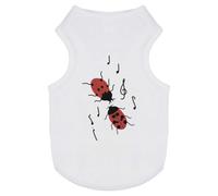Azeeda 'Singing And Dancing Ladybirds ' Pet Dog/Cat T-Shirt, XS (PT00188904)