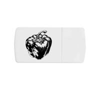 Azeeda 'Single Bell Pepper' Pill Box with Splitter (PI00045705)