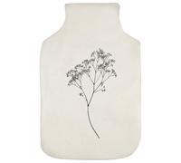Azeeda 'Single Branch of Baby's Breath Flowers ' Hot Water Bottle Cover (HW00042568)