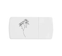 Azeeda 'Single Branch of Baby's Breath Flowers ' Pill Box with Tablet Splitter (PI00036014)