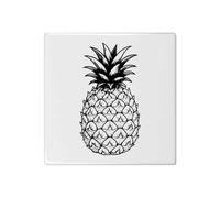 Azeeda 'Single Pineapple' 108mm Square Ceramic Tile (TD00037311)