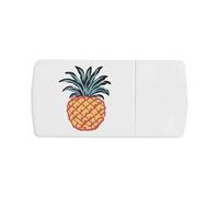 Azeeda 'Single Pineapple' Pill Box with Tablet Splitter (PI00038351)