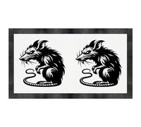 Azeeda 'Sinister Rat' Pet Feeding Mat (PM00033107)