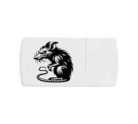Azeeda 'Sinister Rat' Pill Box with Tablet Splitter (PI00038218)