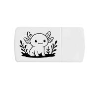 Azeeda 'Sitting Axolotl' Pill Box with Tablet Splitter (PI00036590)