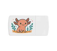 Azeeda 'Sitting Axolotl' Pill Box with Tablet Splitter (PI00036591)