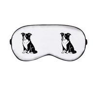 Azeeda 'Sitting Border Collie' Sleep/Travel Eye Mask (EY00031255)