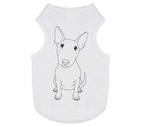 Azeeda 'Sitting Bull Terrier' Pet Dog/Cat T-Shirt, XS (PT00153540)