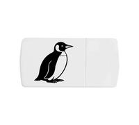 Azeeda 'Sitting Penguin' Pill Box with Tablet Splitter (PI00037770)