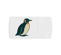 Azeeda 'Sitting Penguin' Pill Box with Tablet Splitter (PI00037771)