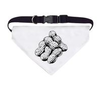 Azeeda 'Six Peanuts' Pet Bandana - White, L (PD00086988)