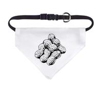 Azeeda 'Six Peanuts' Pet Bandana - White, S (PD00086987)