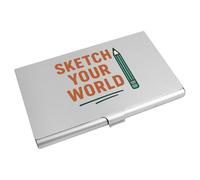 Azeeda 'Sketch Your World Artist Statement with Penci' Business Card Holder/Credit Card Wallet (CH00049951)