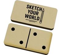 Azeeda 'Sketch Your World Artist Statement With Penci' Domino Set & Box (DM00051719)