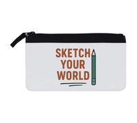 Azeeda 'Sketch Your World Artist Statement with Penci' Pencil Case (PC00060128)