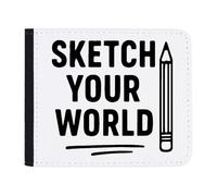 Azeeda 'Sketch Your World Artist Statement with Penci' Wallet (WL00032538)