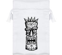 Azeeda 'Sketchy Tiki God ' Satin Gift Bag - 15cm (SB00161012)