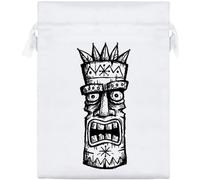 Azeeda 'Sketchy Tiki God ' Satin Gift Bag - 20cm (SB00161014)