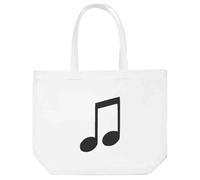 Azeeda 'Slanted Beamed Eighth Note' Tote Shopping Bag For Life (BG00082254)