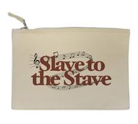 Azeeda 'Slave To The Stave' Canvas Clutch Bag/Accessory Case (CL00049009)