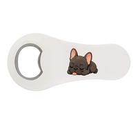 Azeeda 'Sleeping French Bulldog' Bottle Opener Fridge Magnet (BO00107952)
