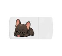 Azeeda 'Sleeping French Bulldog' Pill Box with Splitter (PI00045620)