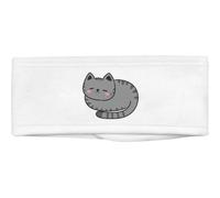 Azeeda 'Sleeping Gray Cat' Beauty Headband (HB00047395) | Soft Hair Band for Makeup, Skincare, Spa and Facial Treatments