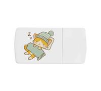 Azeeda 'Sleeping Kitten' Pill Box with Splitter (PI00045254)