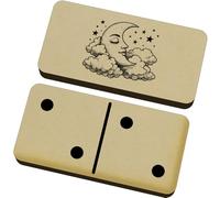 Azeeda 'Sleeping Moon on Clouds with Stars' Domino Set & Box (DM00058464)