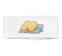 Azeeda 'Sleeping Potato Couple' Beauty Headband (HB00049409) | Soft Hair Band for Makeup, Skincare, Spa and Facial Treatments