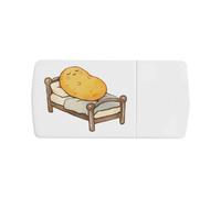 Azeeda 'Sleeping Potato on Bed' Pill Box with Splitter (PI00045855)