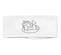 Azeeda 'Sleeping Unicorn' Beauty Headband (HB00051036) | Soft Hair Band for Makeup, Skincare, Spa and Facial Treatments