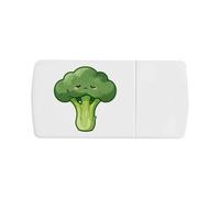 Azeeda 'Sleepy Broccoli' Pill Box with Splitter (PI00044905)