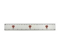 Azeeda 'Sleepy Coral Mushroom' 30cm (12 Inch) White Plastic Ruler (RL00106426)